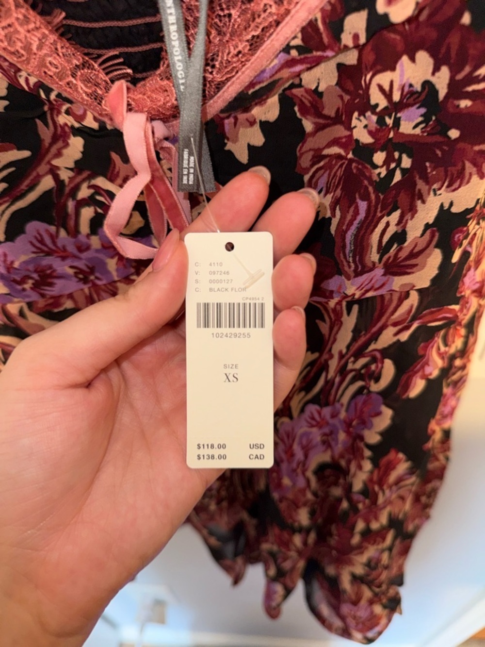 NWT By Anthropologie Ruffled Asymmetric Sweetheart Top - Picture 7 of 10